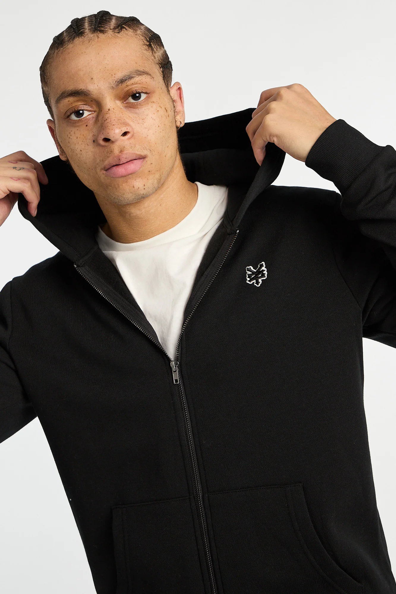Zoo York Mens Solid Zip-Up Hoodie - Image 3