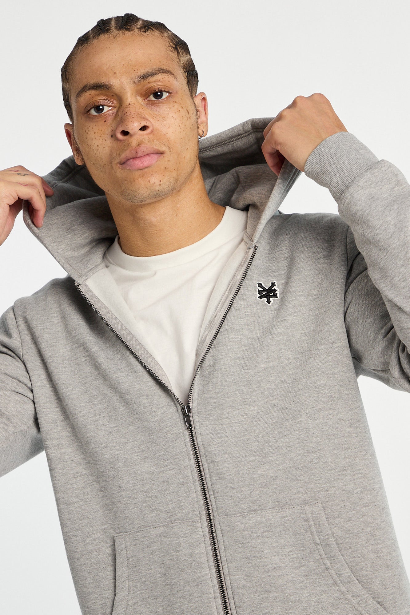 Zoo York Mens Solid Zip-Up Hoodie - Image 7