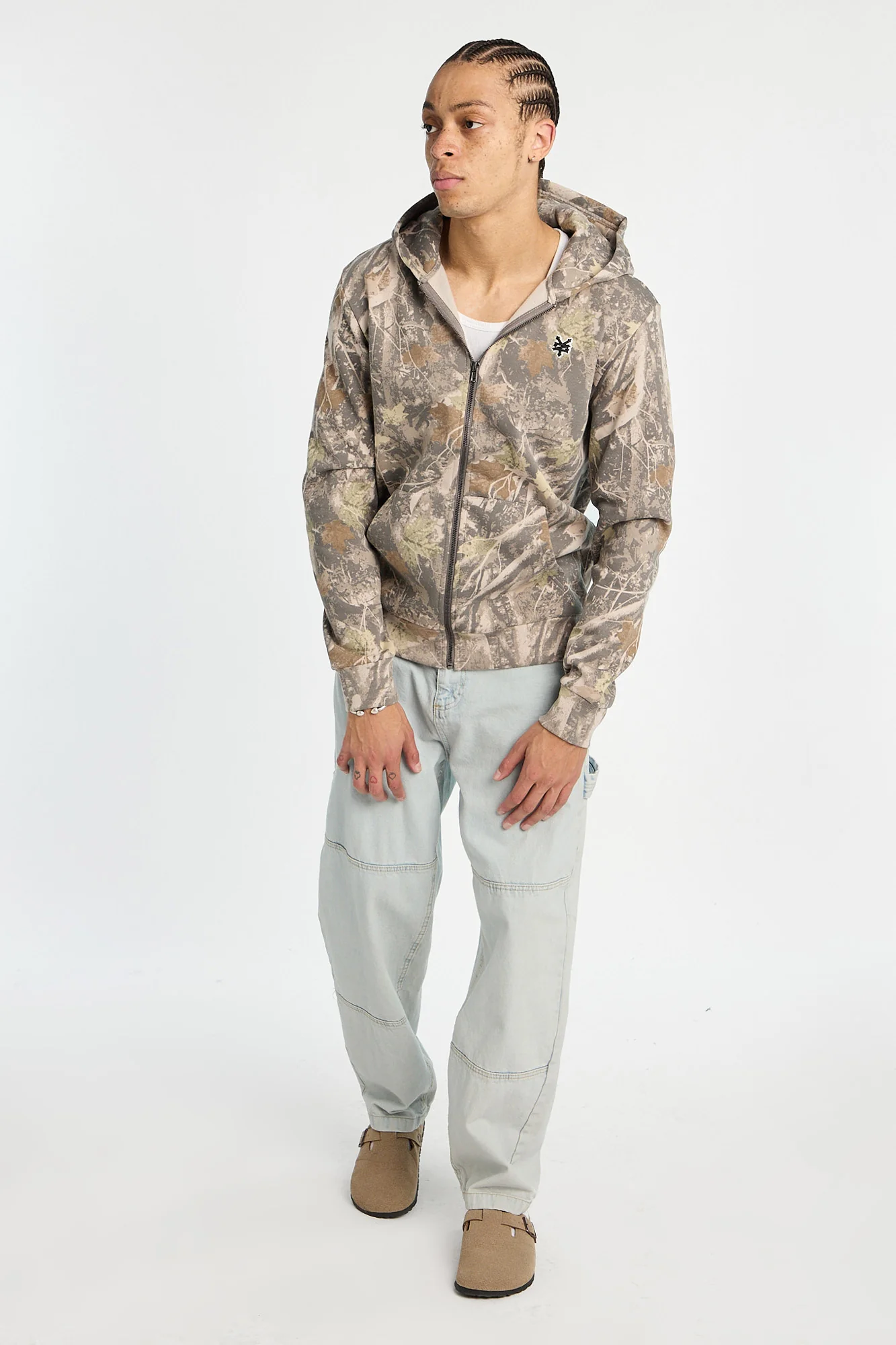 Zoo York Mens Tree Camo Zip-Up Hoodie - Image 4