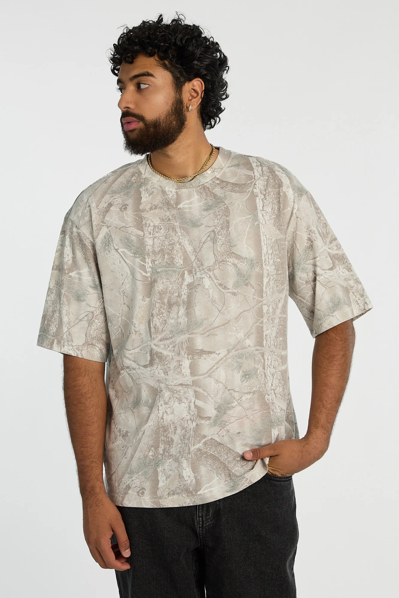 Zoo York Mens Tree Camo Oversized Tee - Image 5