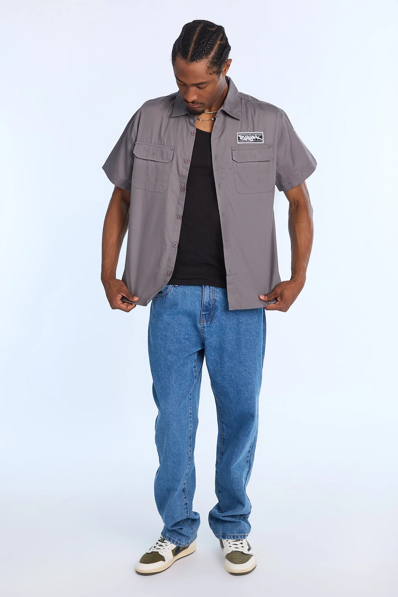 Zoo York Mens Performance Shop Twill Button-Up - Image 4
