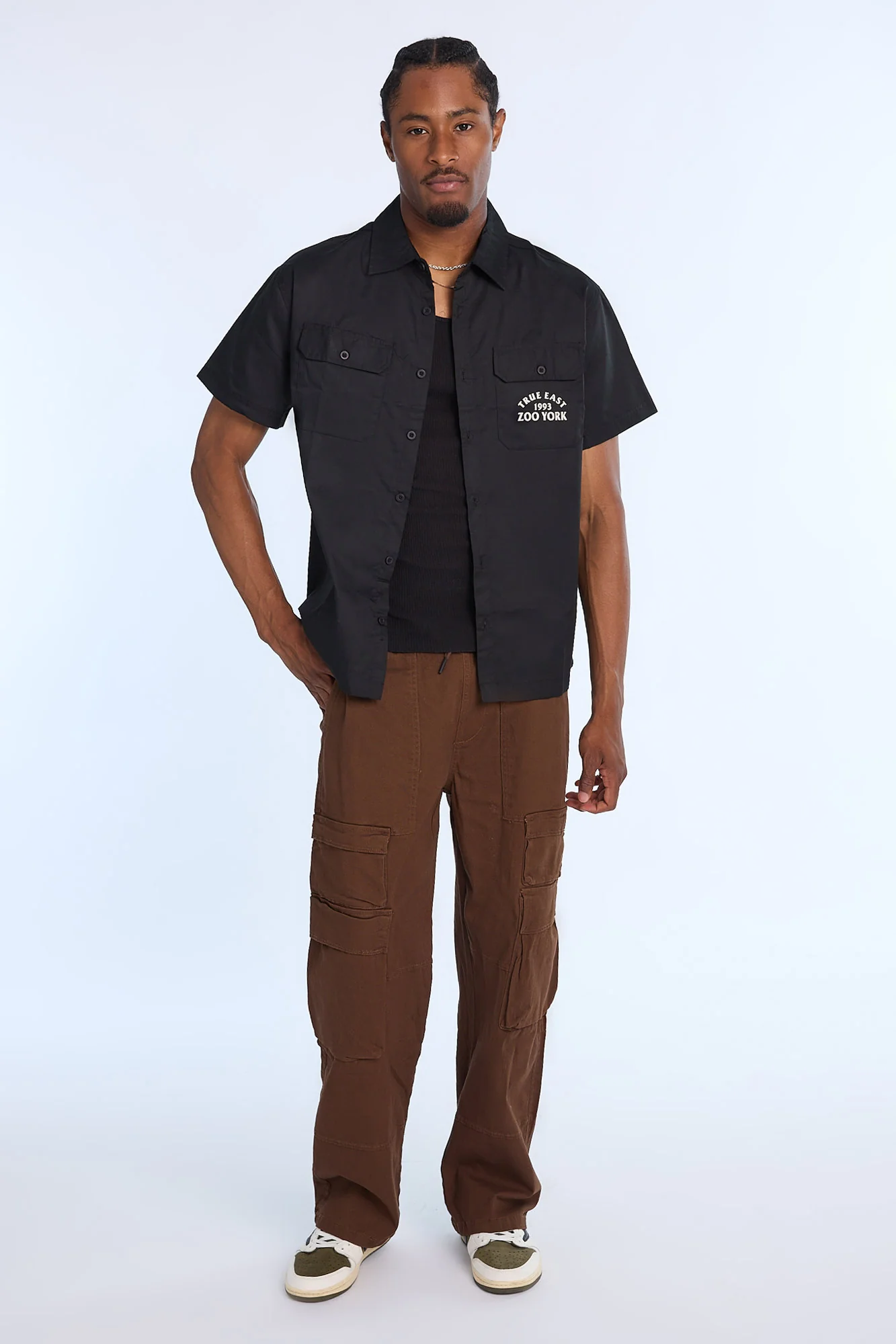Zoo York Mens True East 1993 Twill Button-Up - Image 5