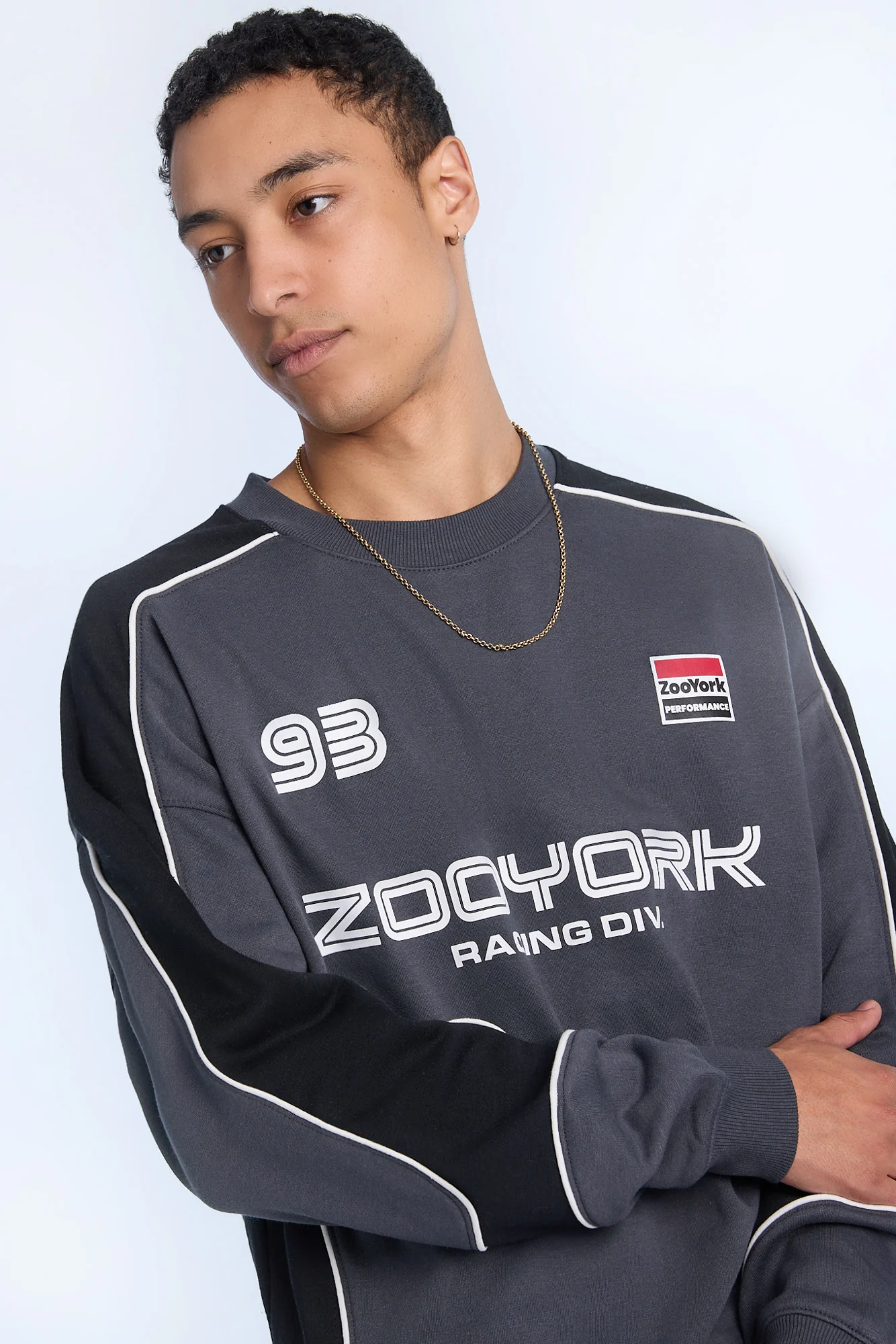 Zoo York Mens Colour Block Sweatshirt - Image 3