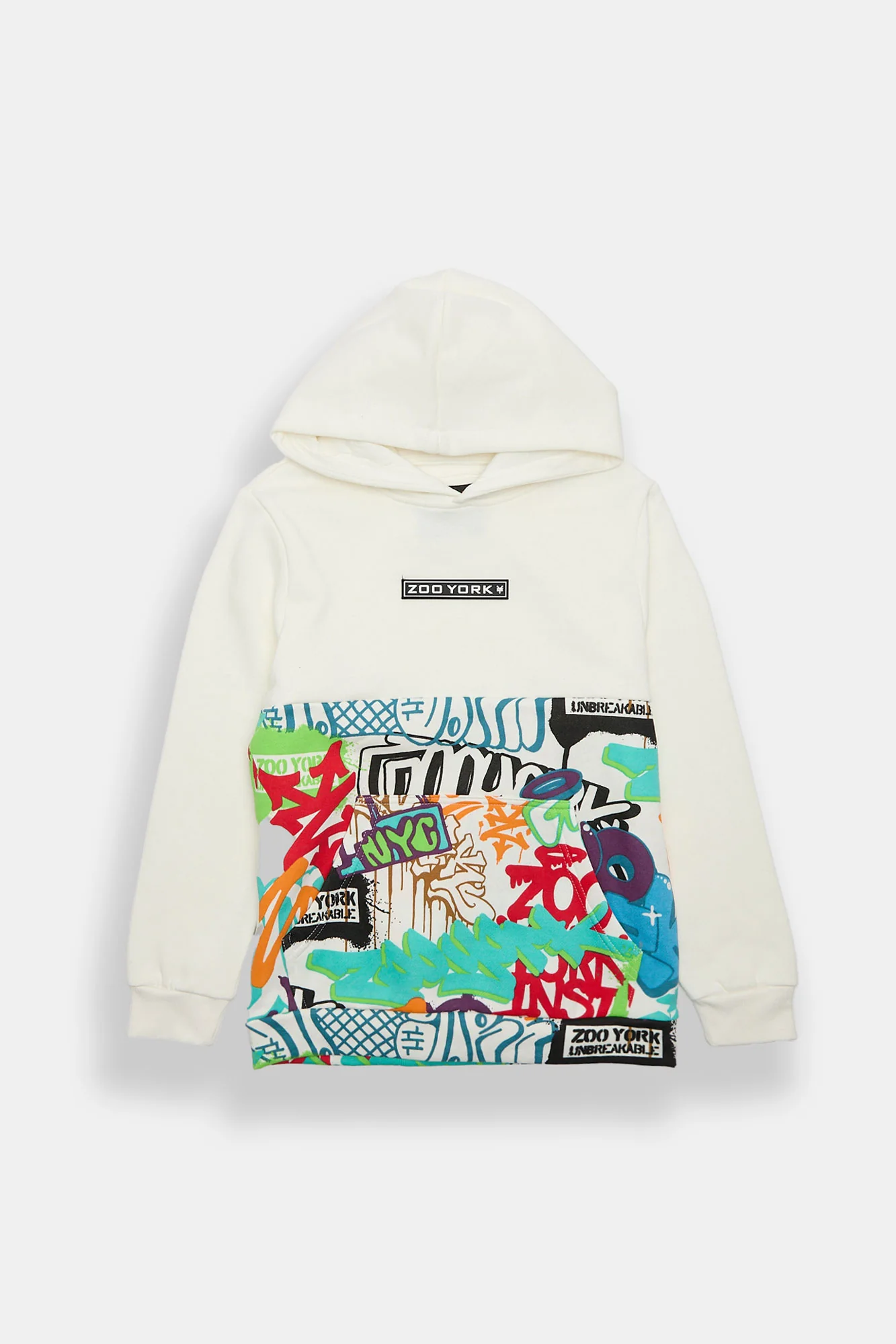 Zoo York Youth Graffiti Colour Block Hoodie - Image 3