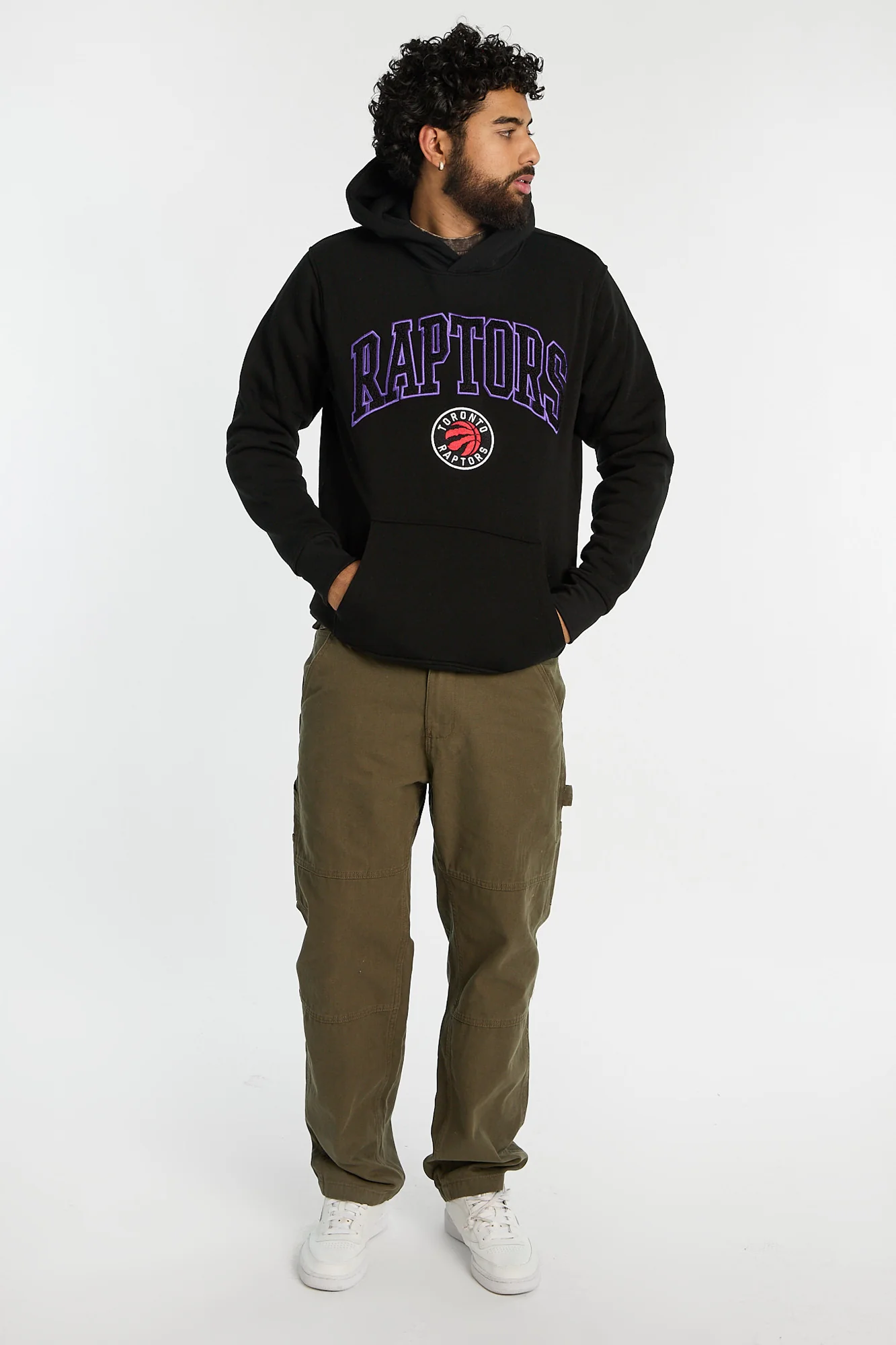 Mens Toronto Raptors Chenille Logo Hoodie - Image 4