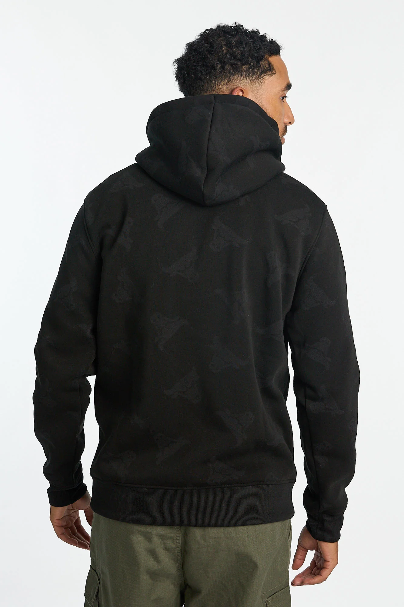 Mens Chicago Bulls AOP Chenille Logo Hoodie - Image 3
