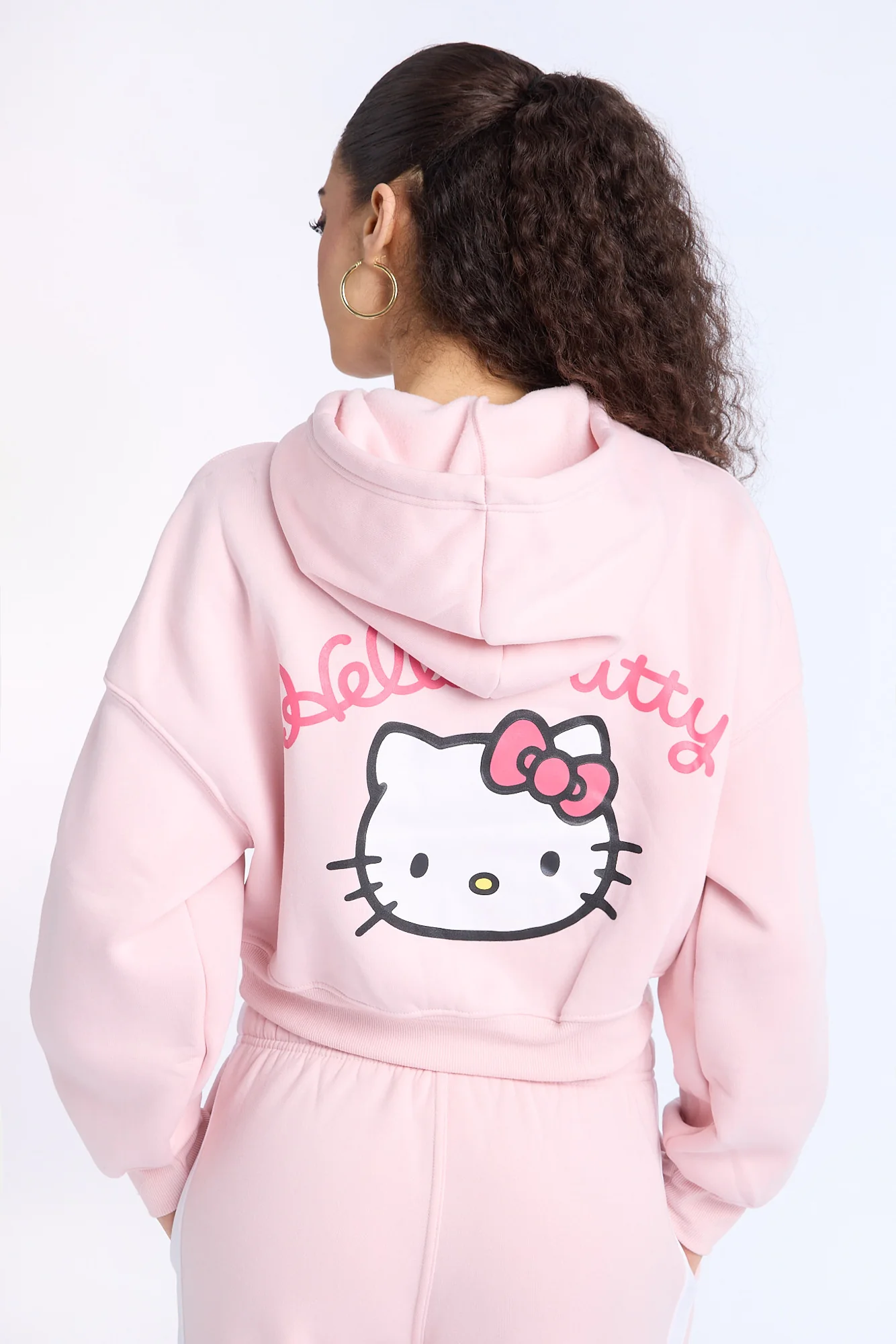 Hello Kitty Cropped Hoodie - Image 3