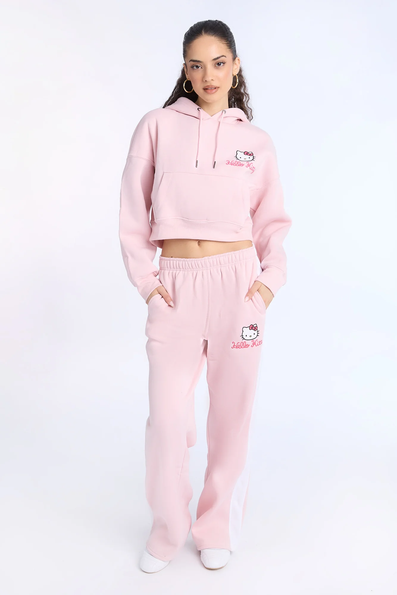 Hello Kitty Cropped Hoodie - Image 4