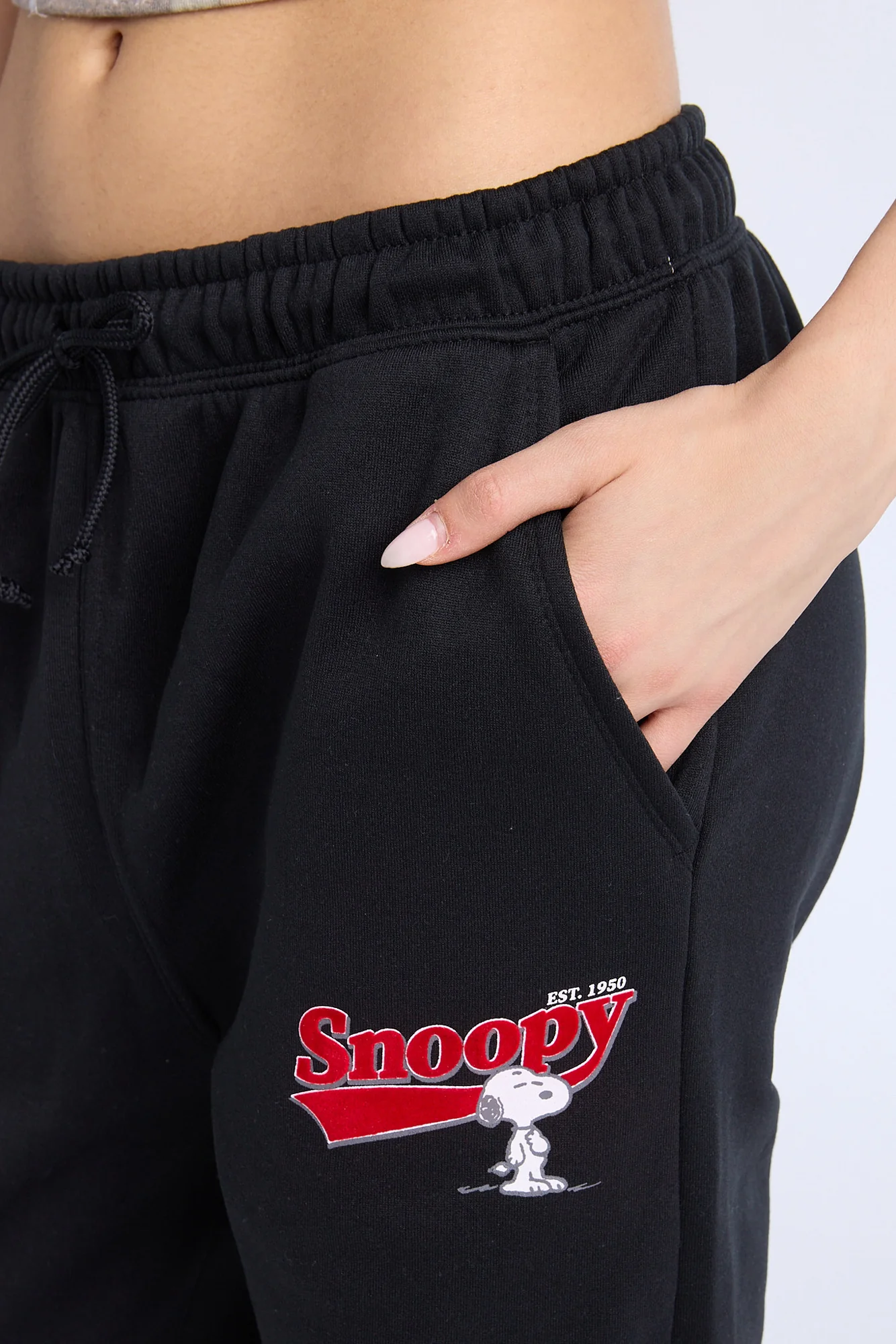 Jogger en molleton imprimé Snoopy - Image 3